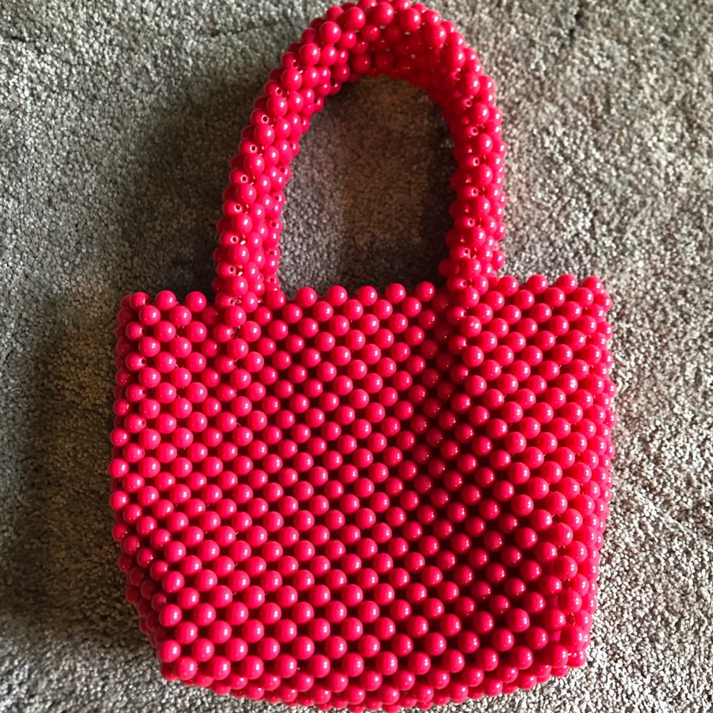 Zara Pink Beaded Bag